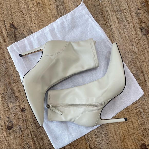 ZARA HEELED LEATHER ANKLE BOOTS - Picture 6 of 9